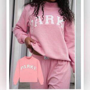 Parke Varsity Mock neck Sweatshirt Size L/XL